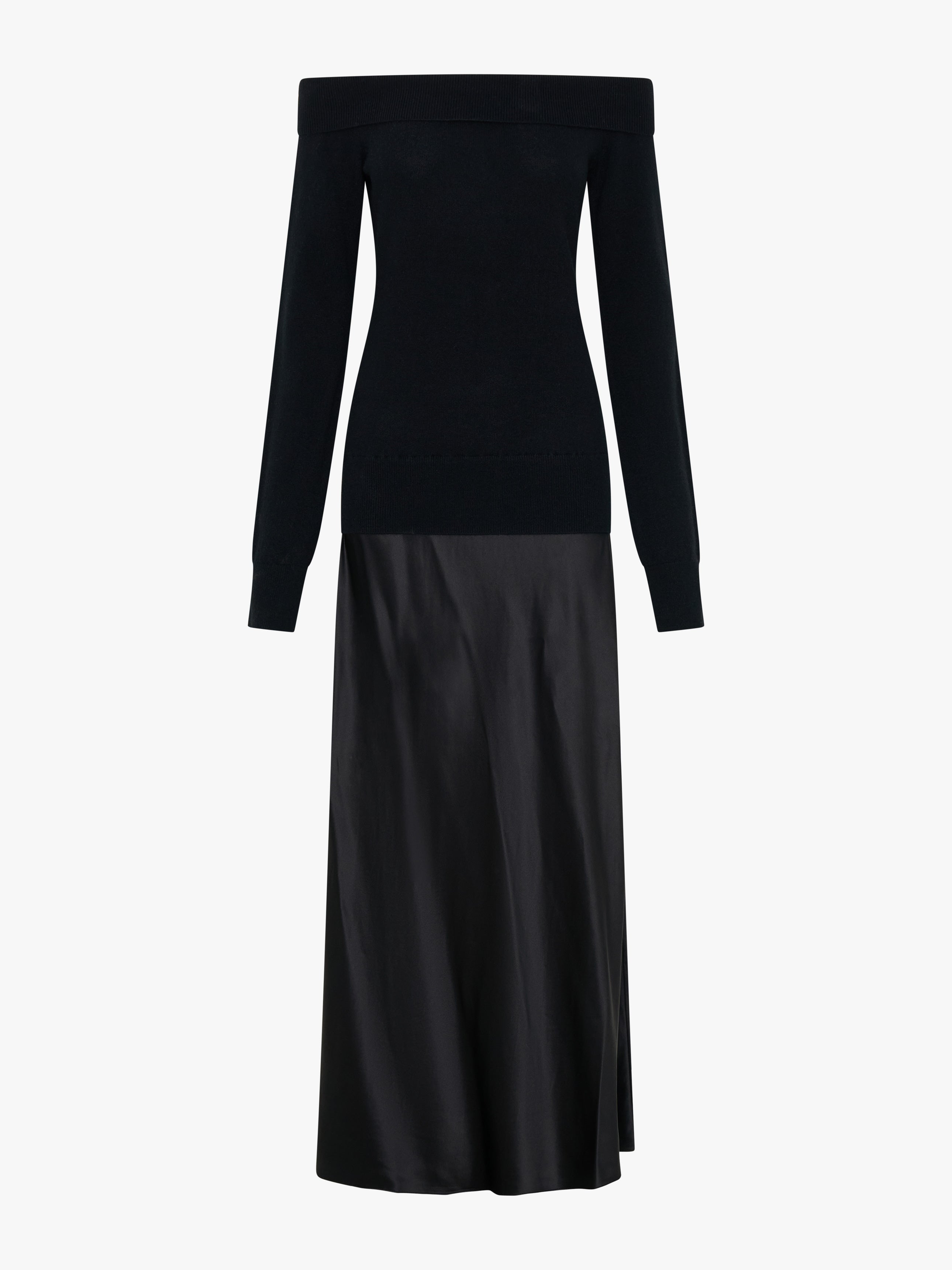 Shoulderless Cashmere Monument Dress