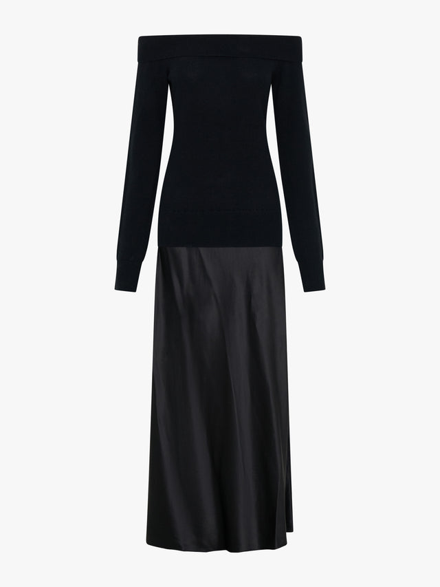 Shoulderless Cashmere Monument Dress
