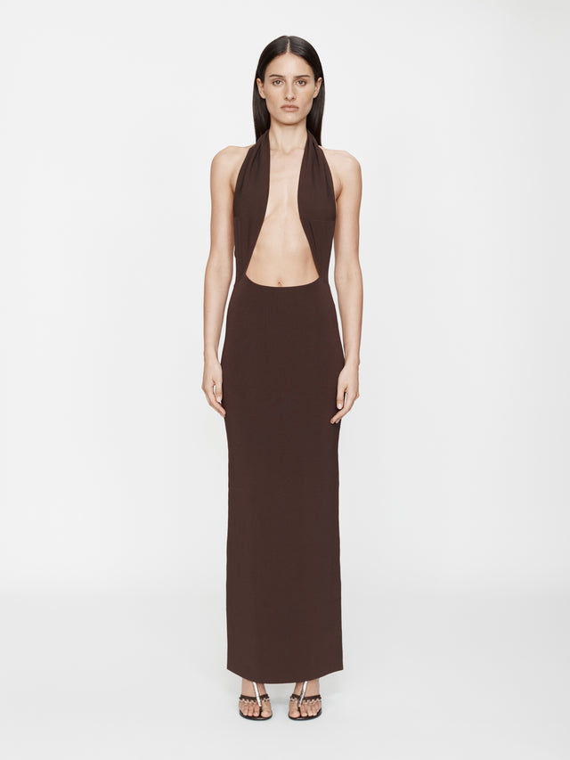 Slope Knit Halter Dress