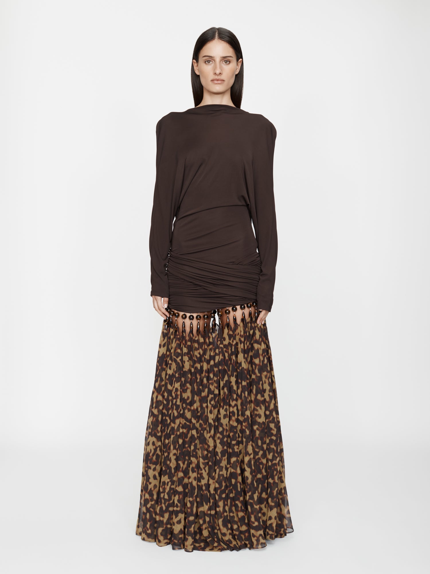 Tortoiseshell Droplet Jersey Gown