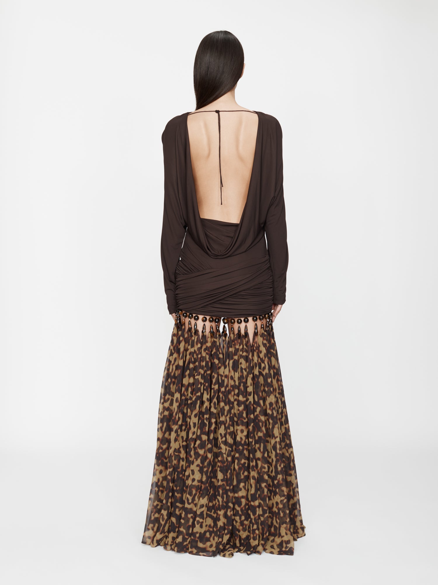 Tortoiseshell Droplet Jersey Gown