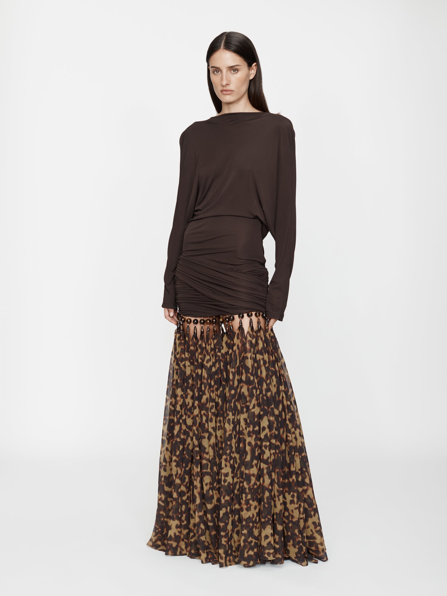 Tortoiseshell Droplet Jersey Gown