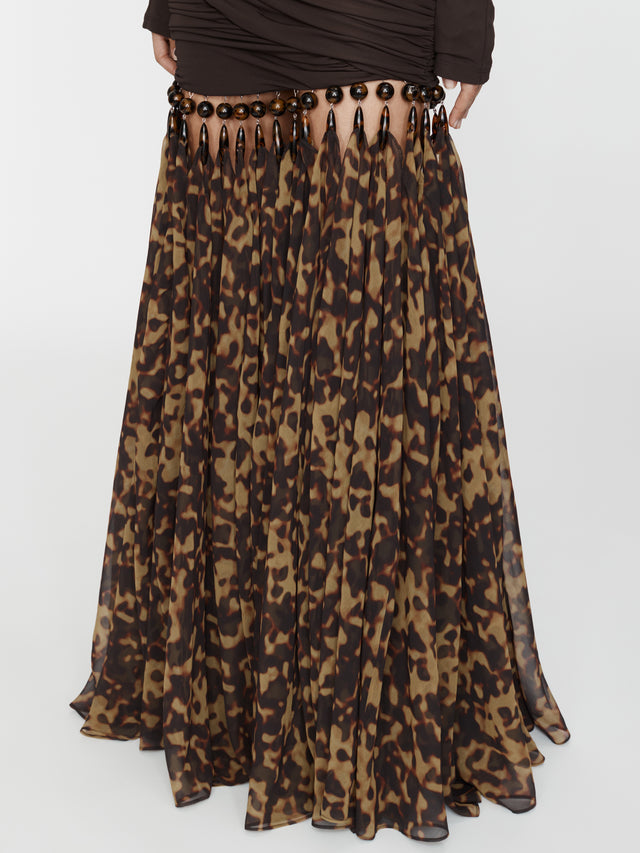 Tortoiseshell Droplet Jersey Gown