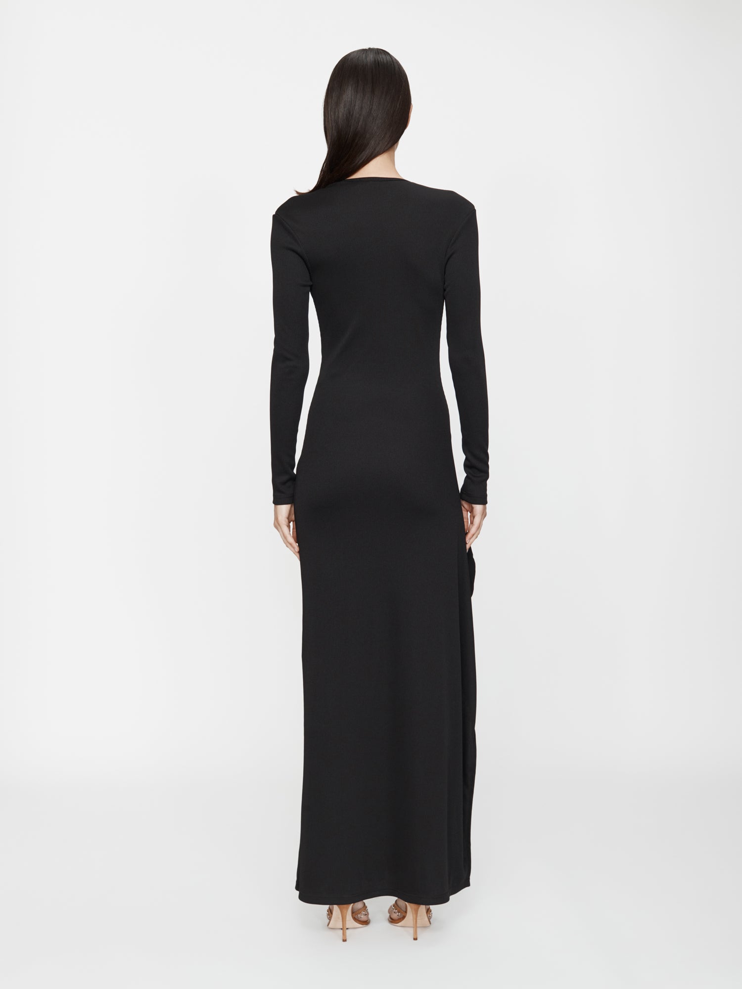 Mineral Stone Cascade Long Sleeve Dress