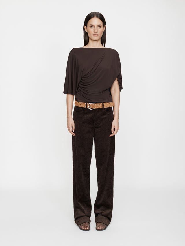 Fluted Jersey Top