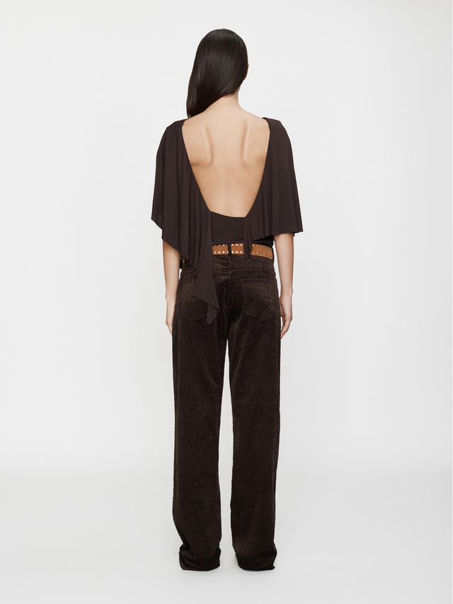 Fluted Jersey Top
