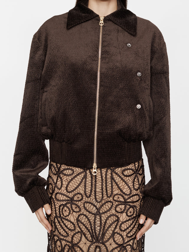 Lapped Flight Corduroy Bomber Jacket