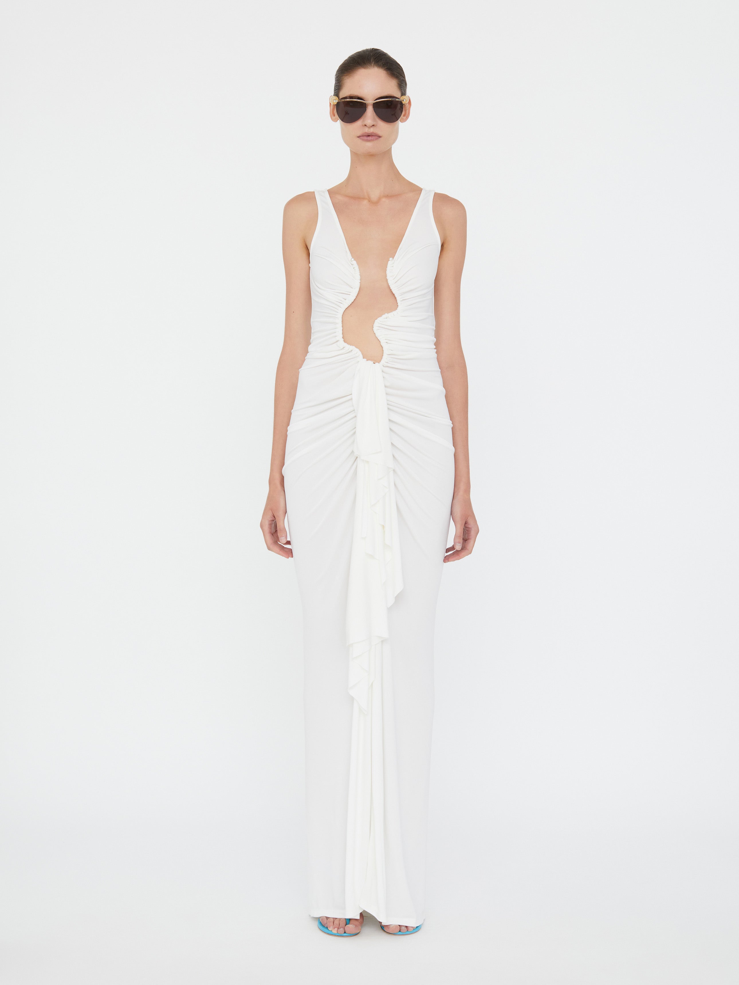 Salacia Jersey Drape Dress