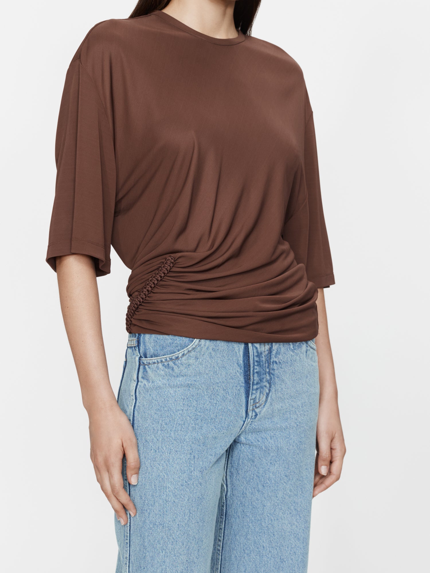 Shibari Jersey Ruche Tee