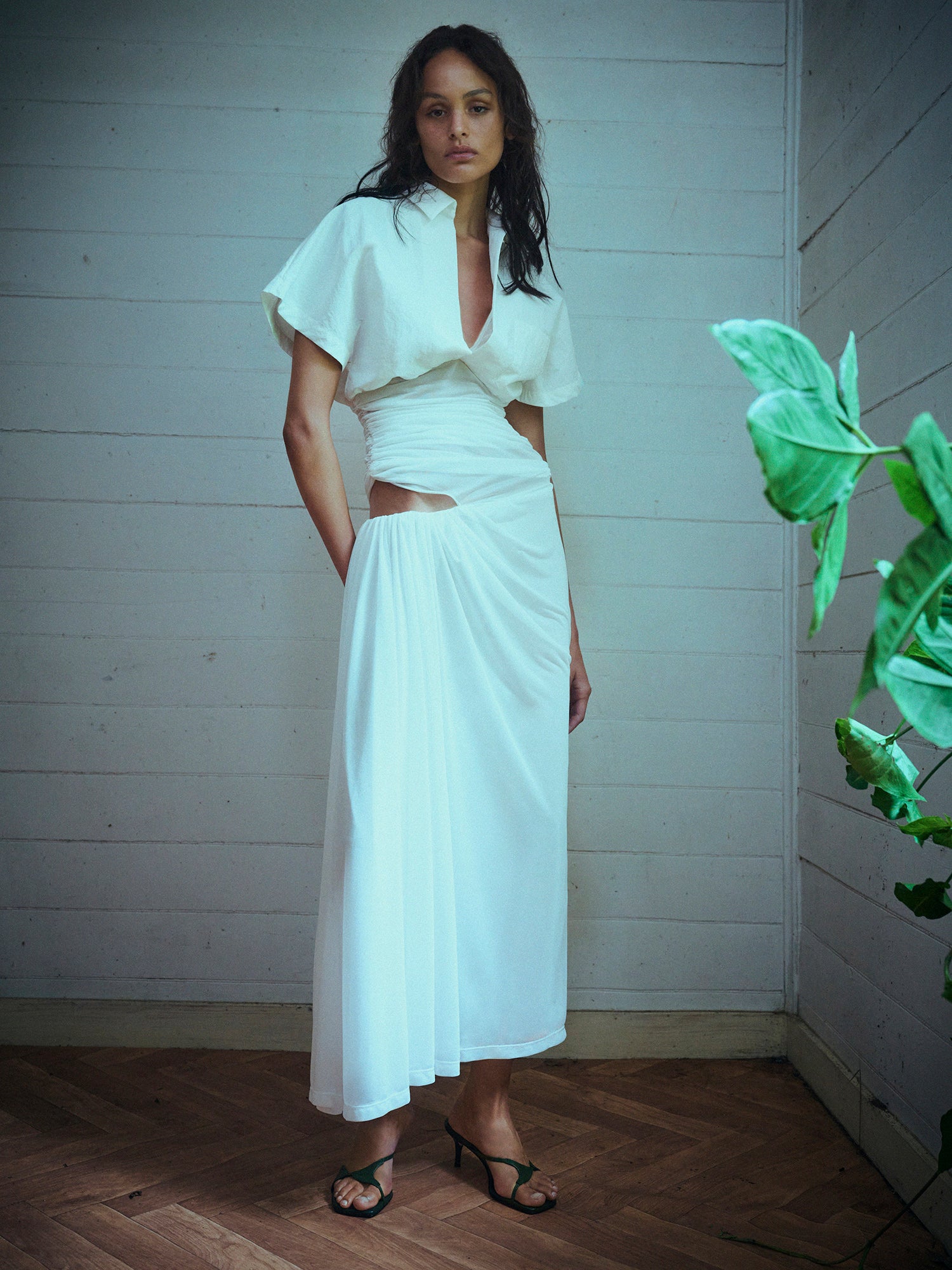 Comosum Clash Shirt Dress