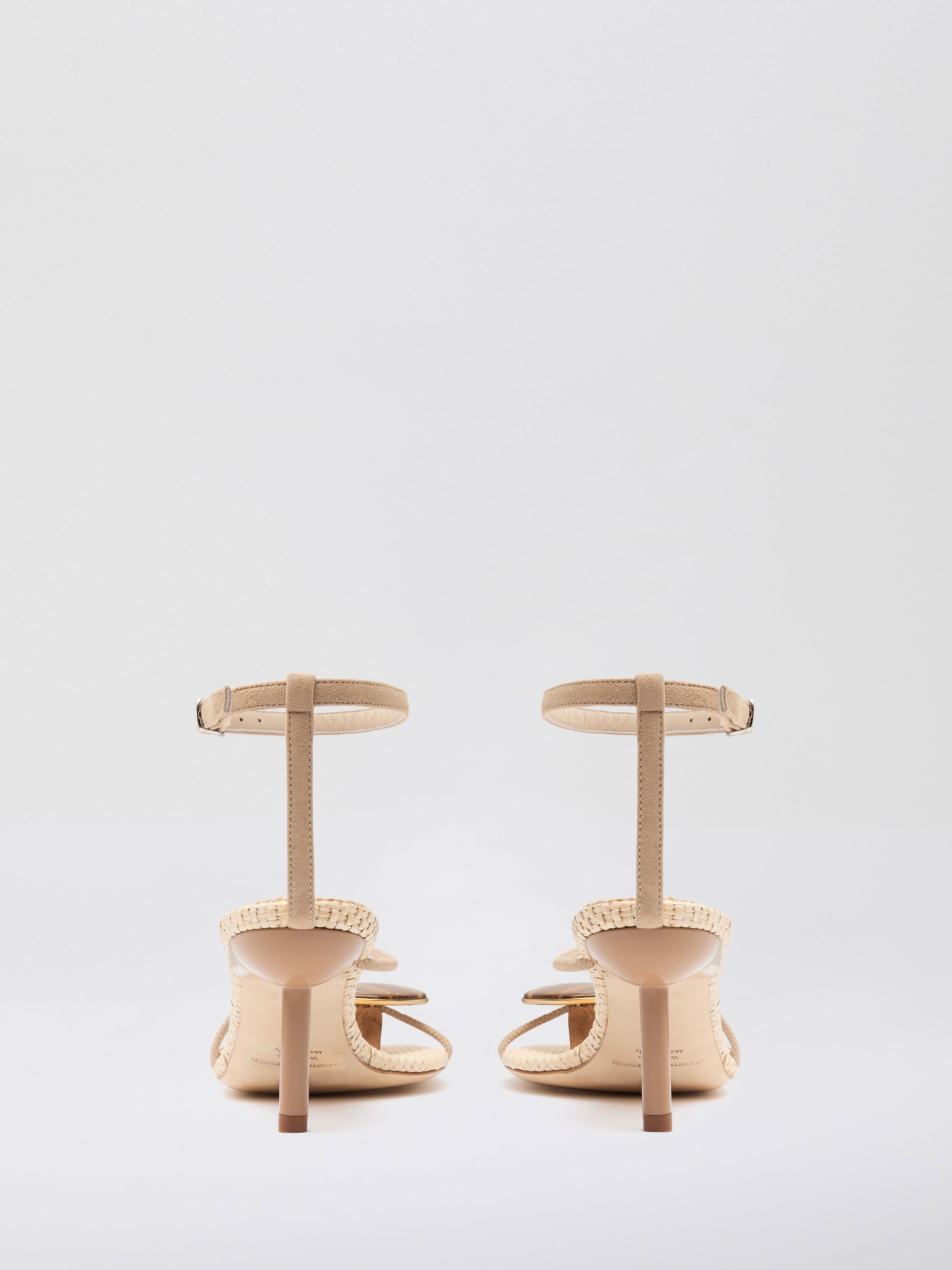 Doma Stoned Raffia Heel