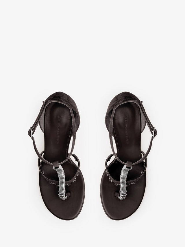 Ludo Pierced Suede Heel