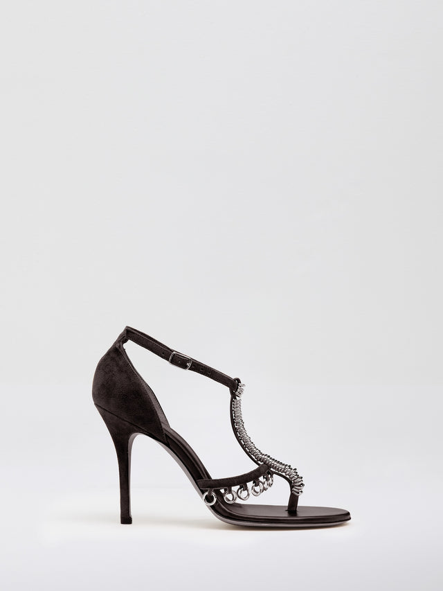 Ludo Pierced Suede Heel