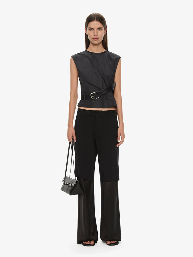Locus Belted Taffeta Tank