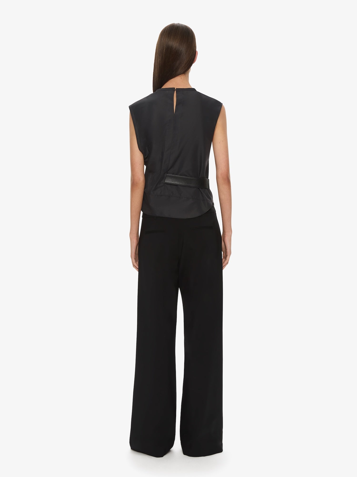 Locus Belted Taffeta Tank