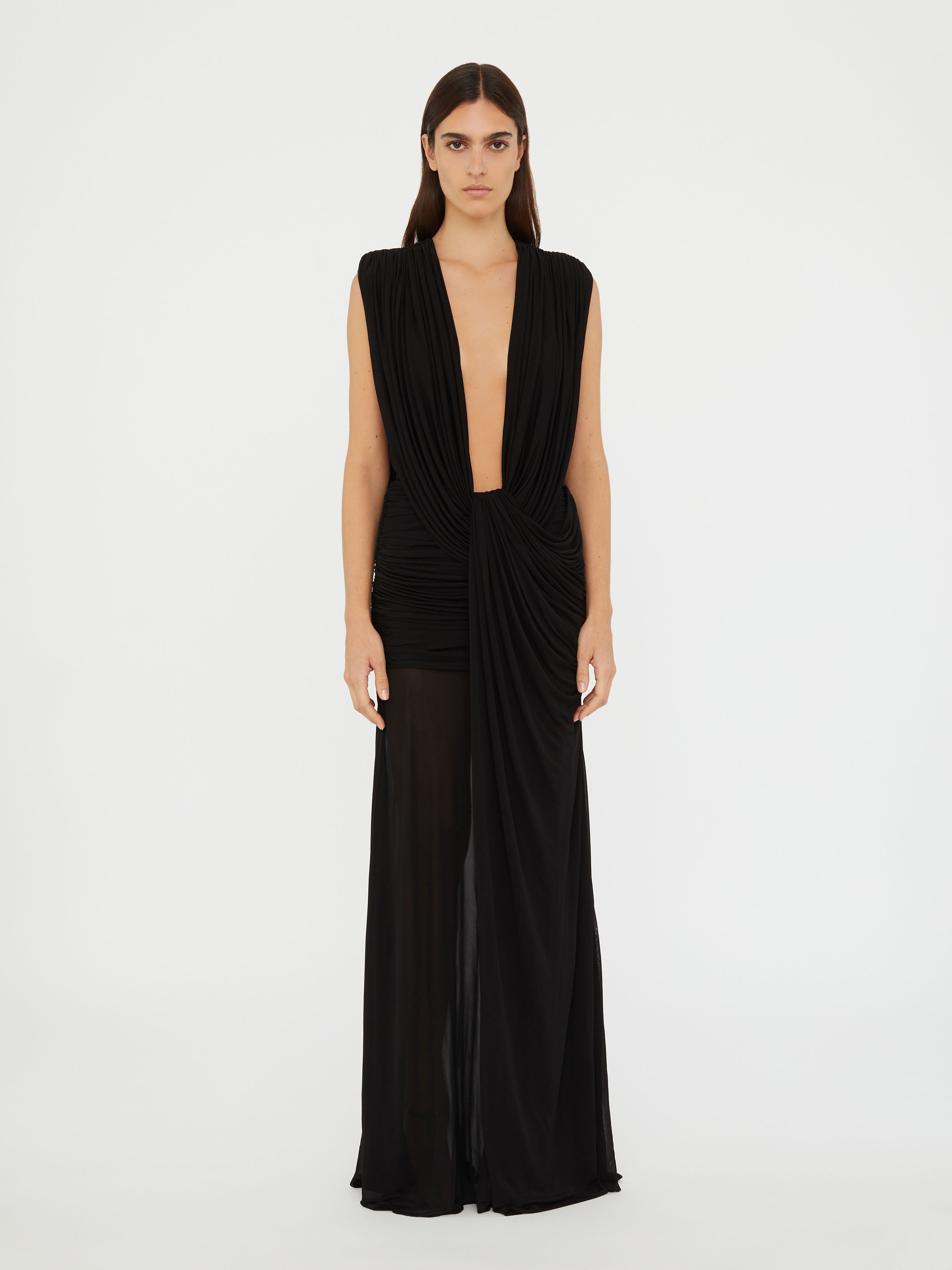 Ripple Drape Gown