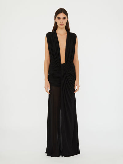 Ripple Drape Gown