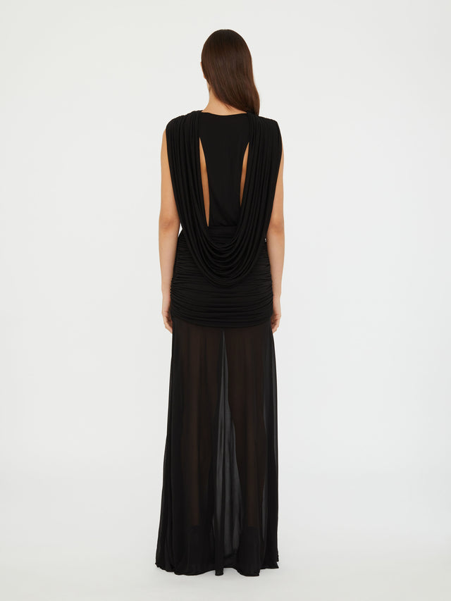 Ripple Drape Gown