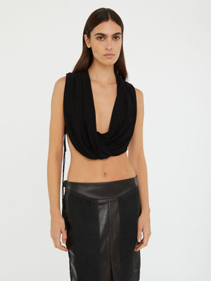 Interlock Jersey Drape Top