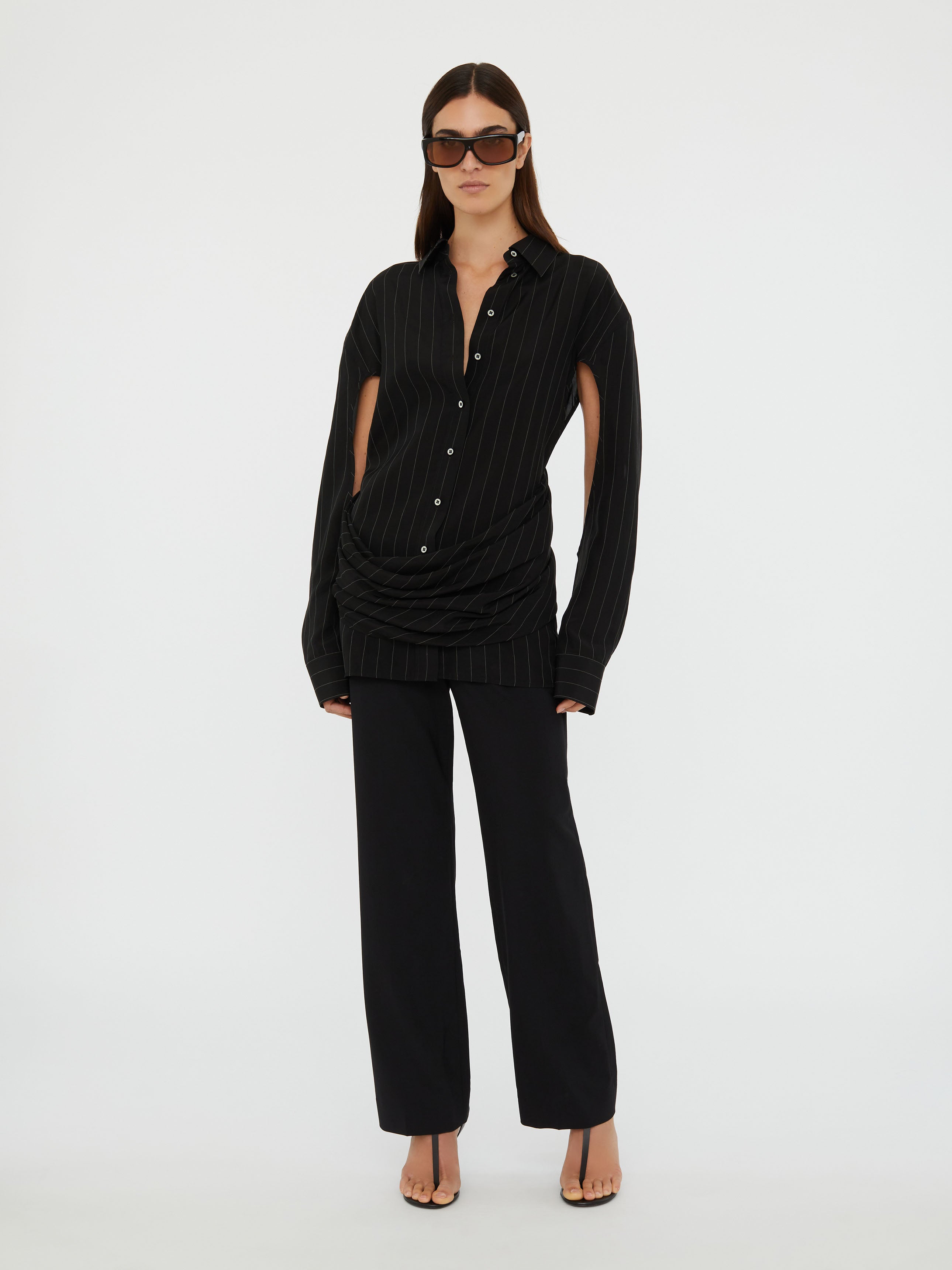 Crossover Drape Shirt