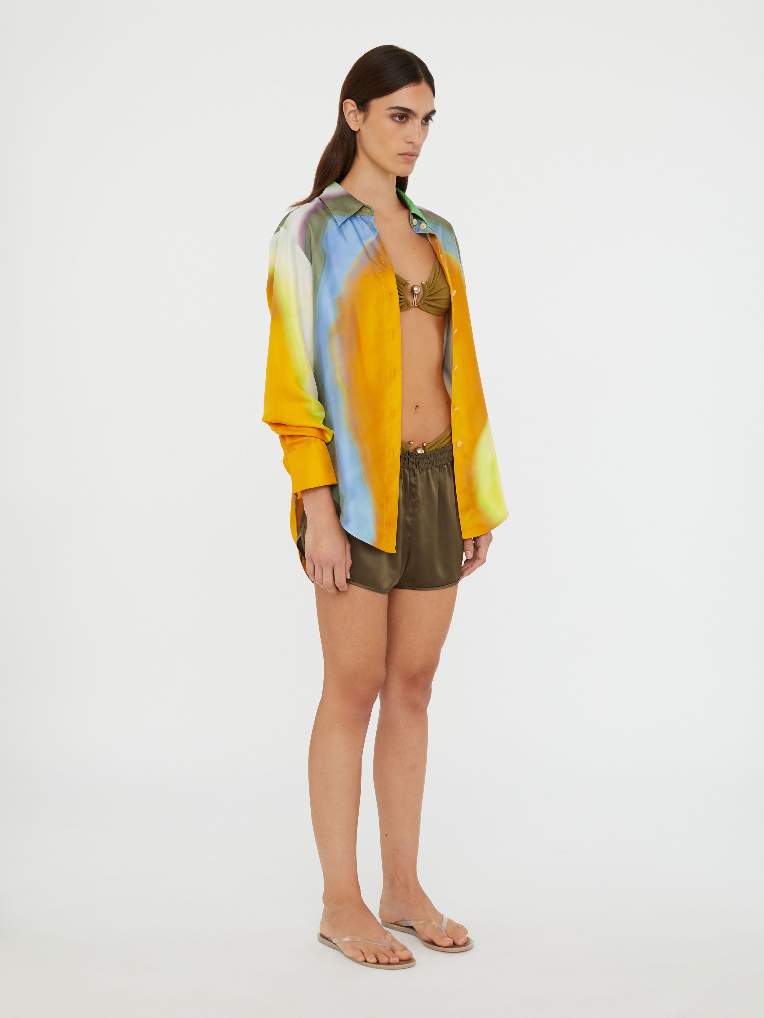 Aura Silk Slim Shirt