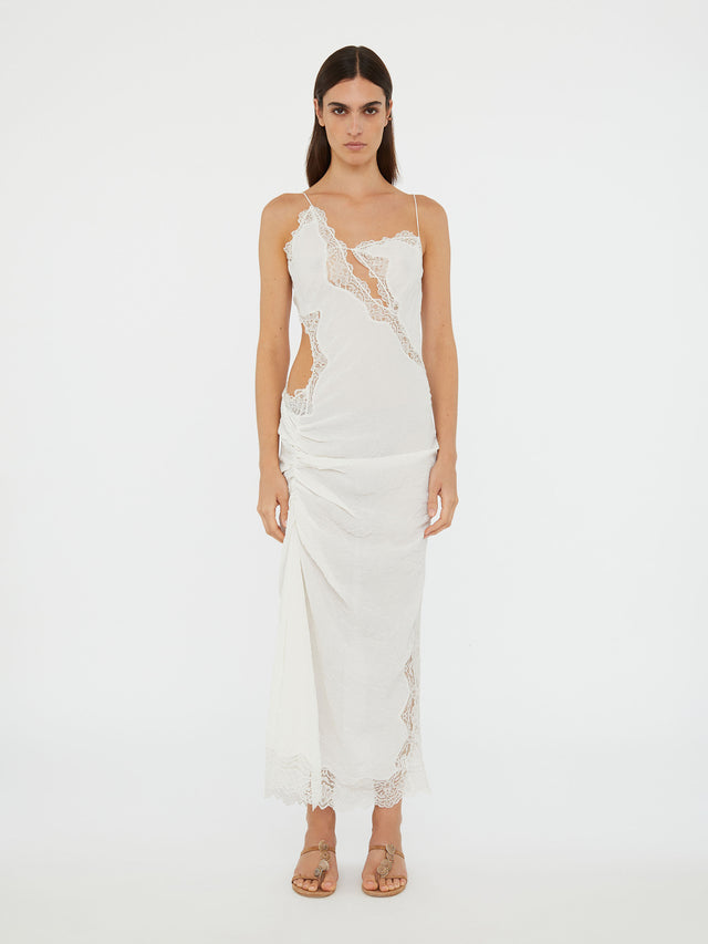 Crimped Lace Cami Dress