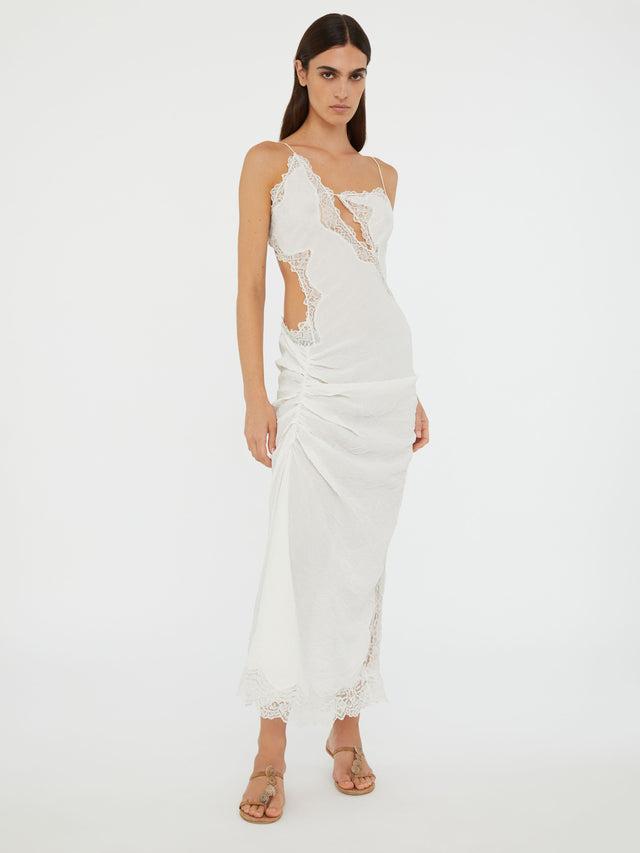 Crimped Lace Cami Dress