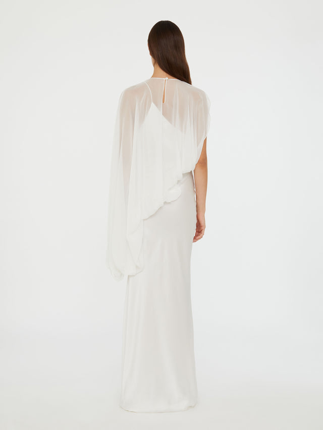 Cumulus Draped Sleeve Dress