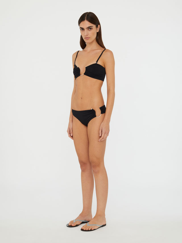 Ruched Crescent Bandeau