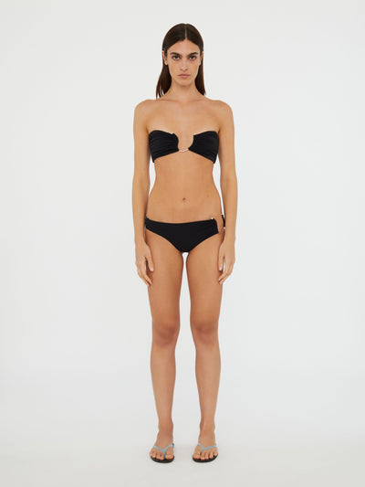 Ruched Crescent Side Brief