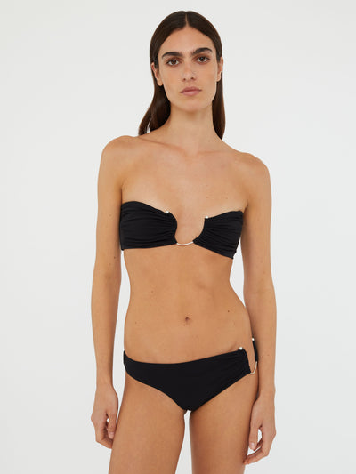 Ruched Crescent Bandeau