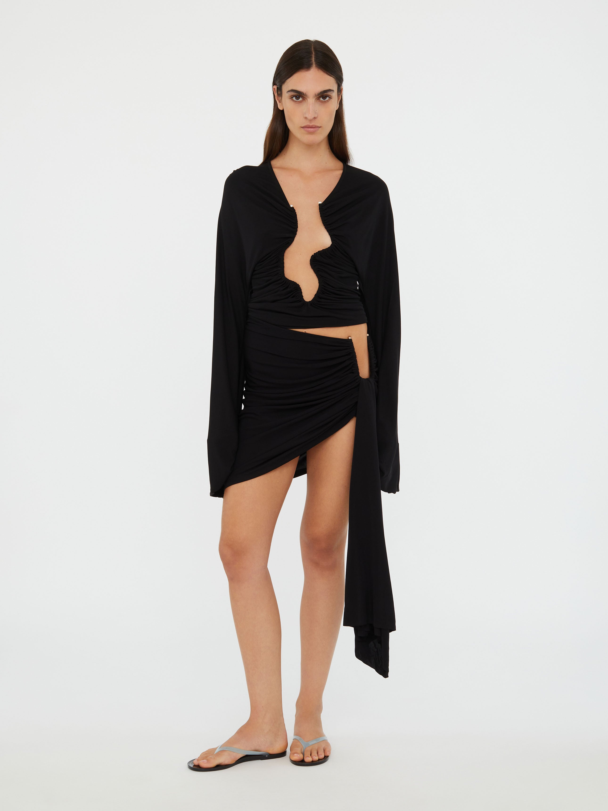 Salacia Ruched Long Sleeve Top