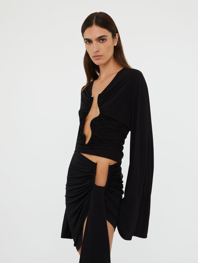 Salacia Ruched Long Sleeve Top