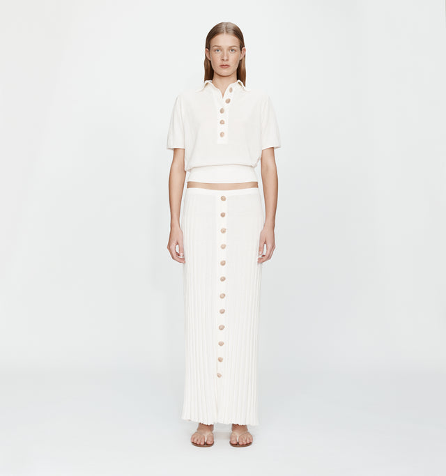 Sundial Shell Sunray Knit Skirt