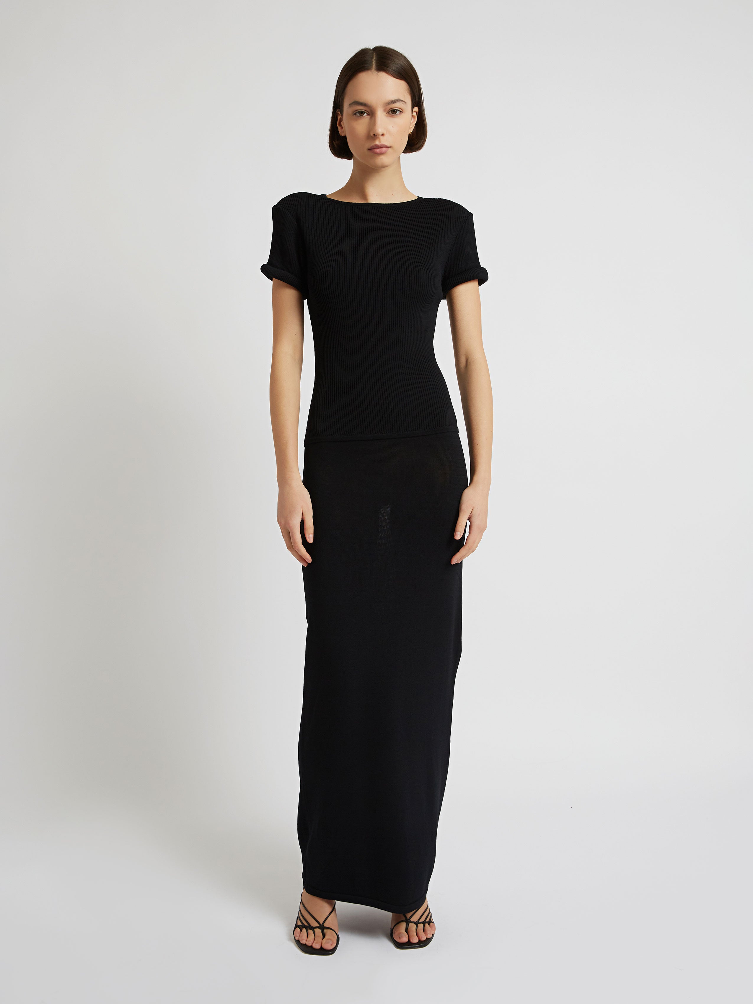 Slashed Tee Knit Dress