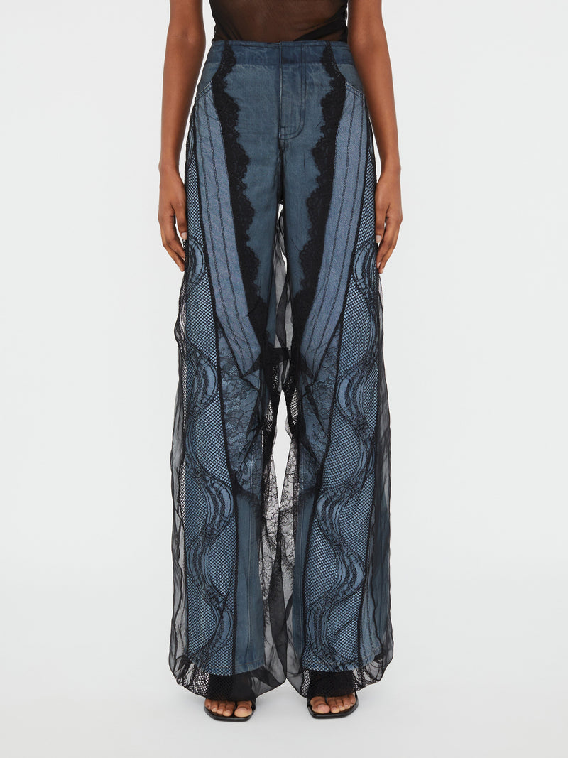 Encased Lace Denim Jean - Image 3