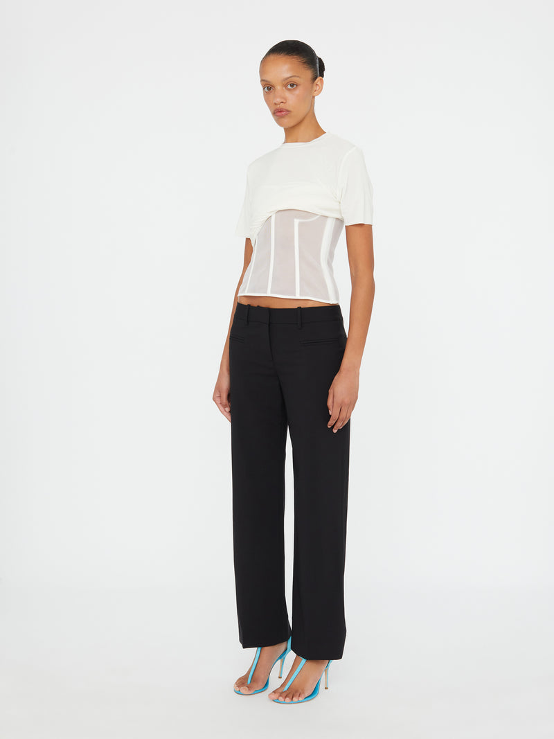 Coiled Jersey Corseted Tee - Image 5