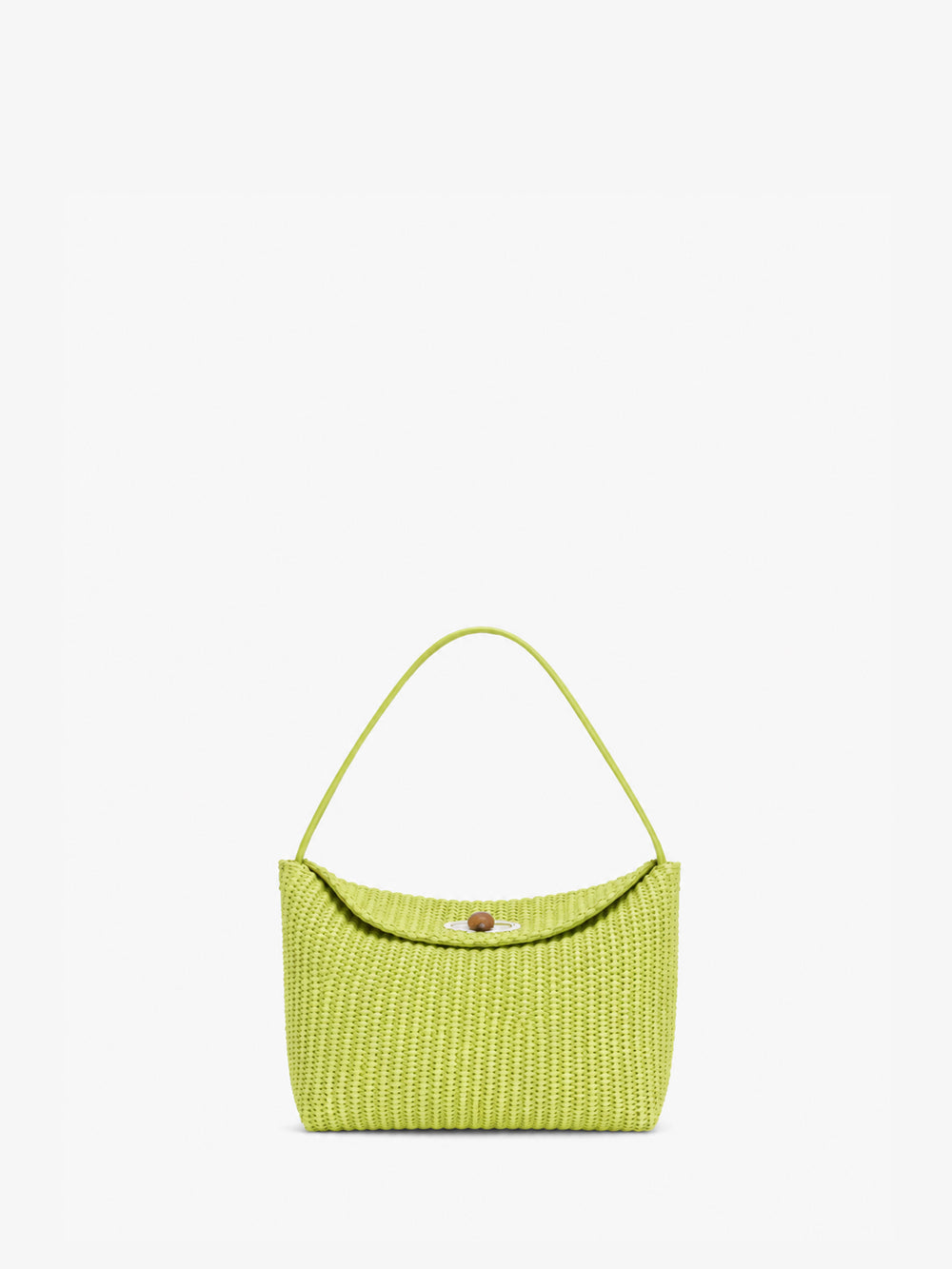 Turnlock Raffia Mini Bag