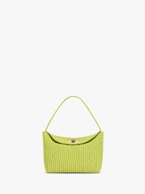 Turnlock Raffia Mini Bag