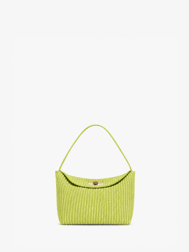 Turnlock Raffia Mini Bag