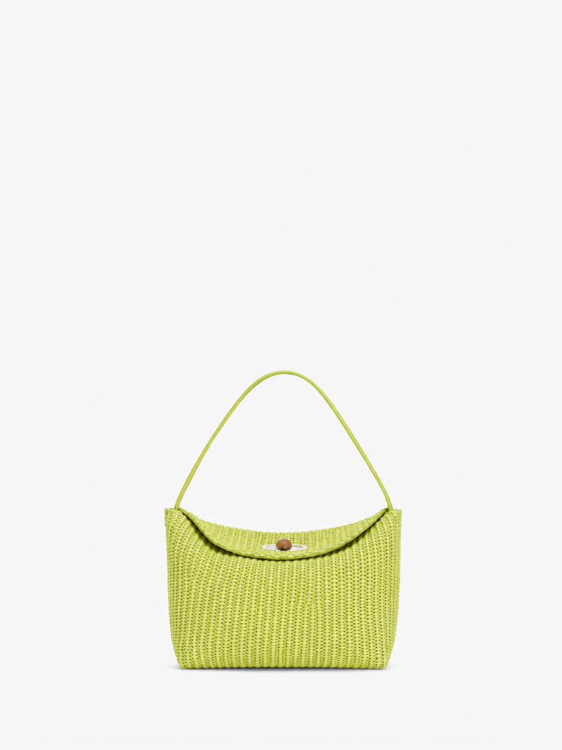 Turnlock Raffia Mini Bag - Image 1
