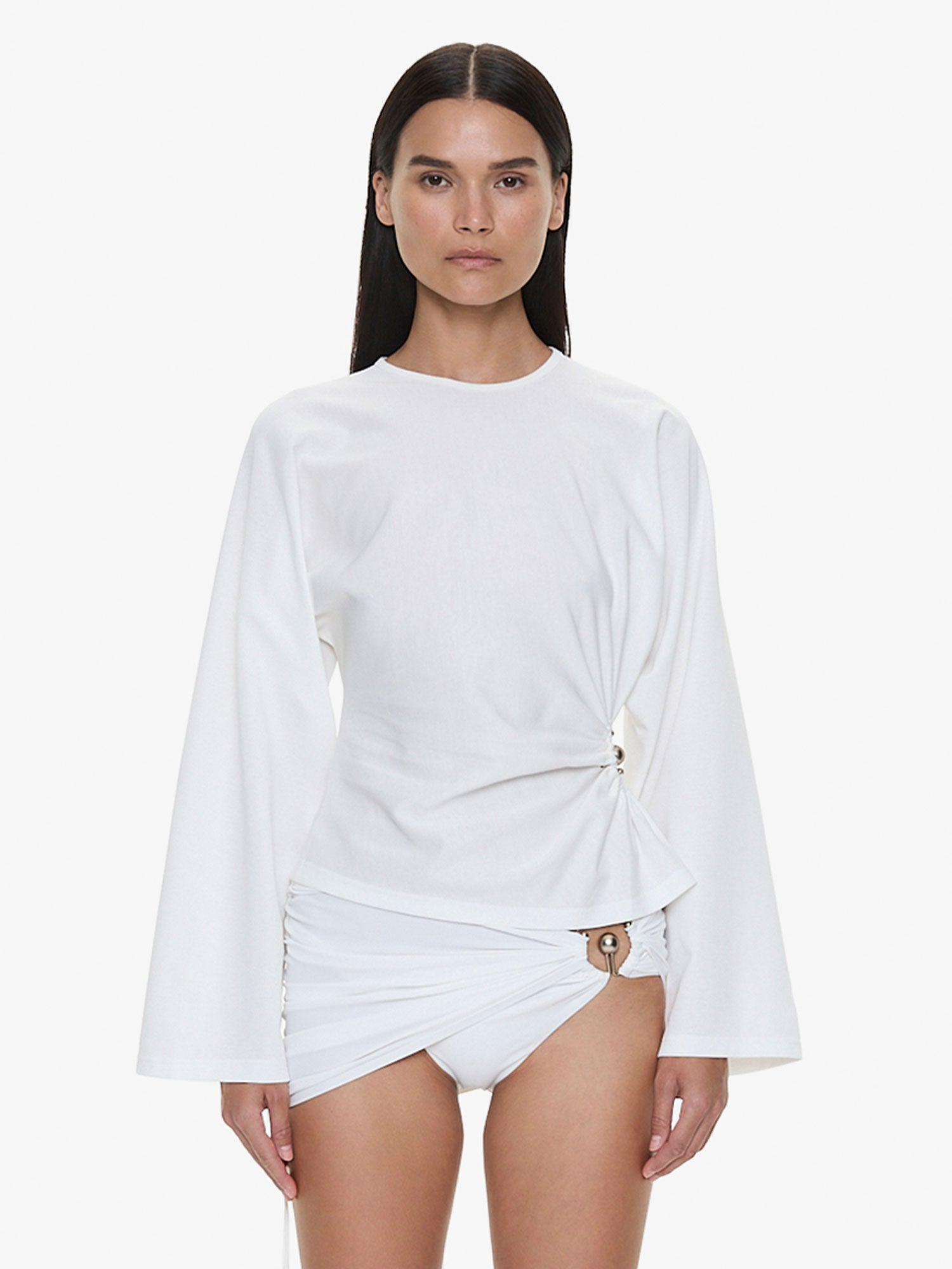 Orbit Ruched Magyar Top