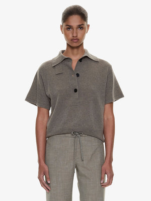 Cashmere Knit Polo
