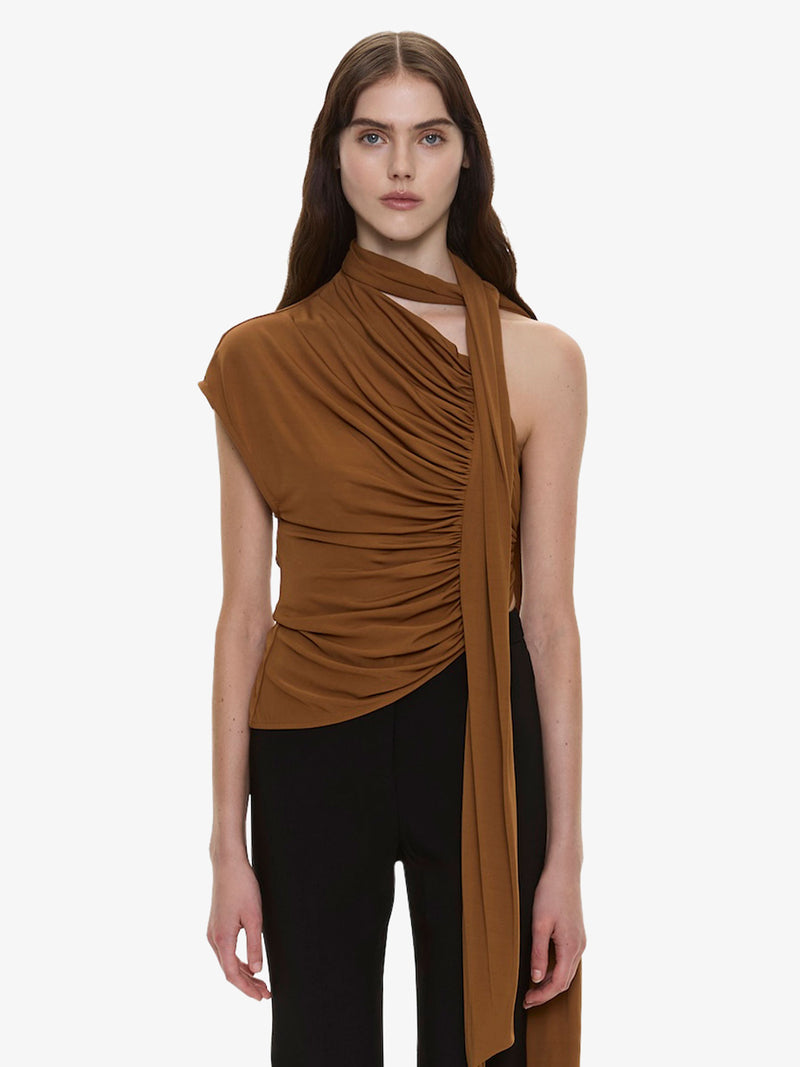 Vienna Jersey Scarf Top - Image 1