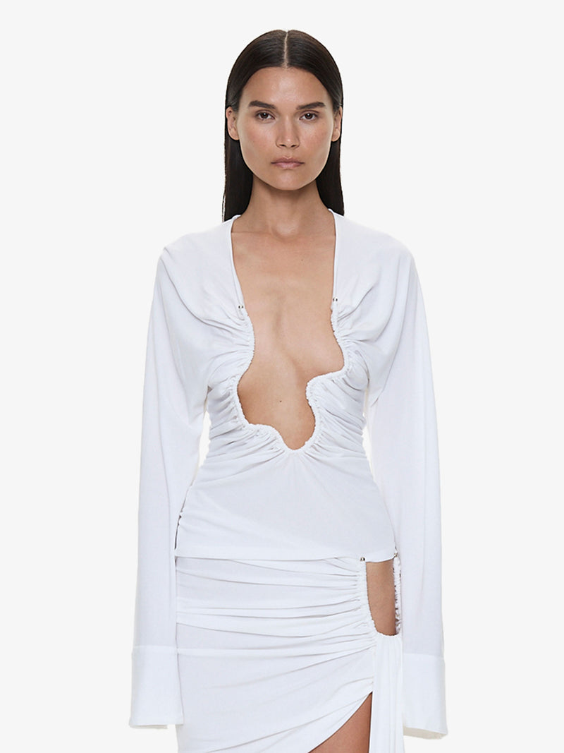 Salacia Ruched Long Sleeve Top - Image 1