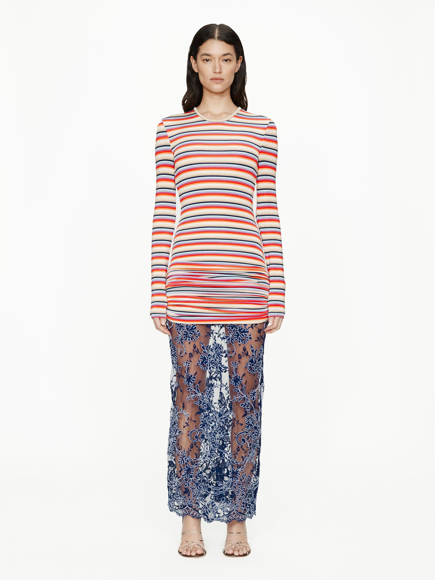 Calypso Iris Lace Long Sleeve Dress