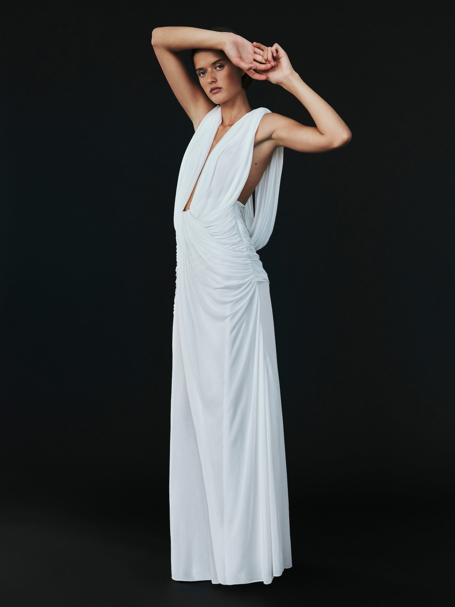 Ripple Drape Gown
