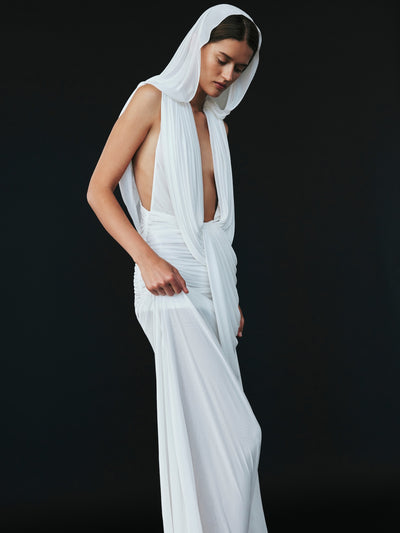 Ripple Drape Gown