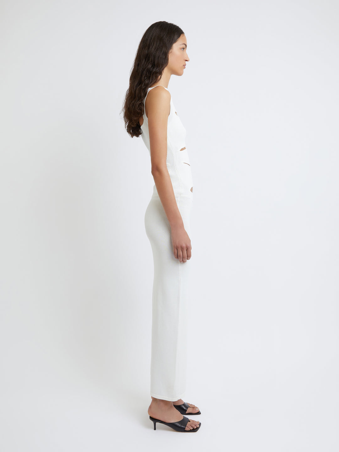 Slashed Knit Dress