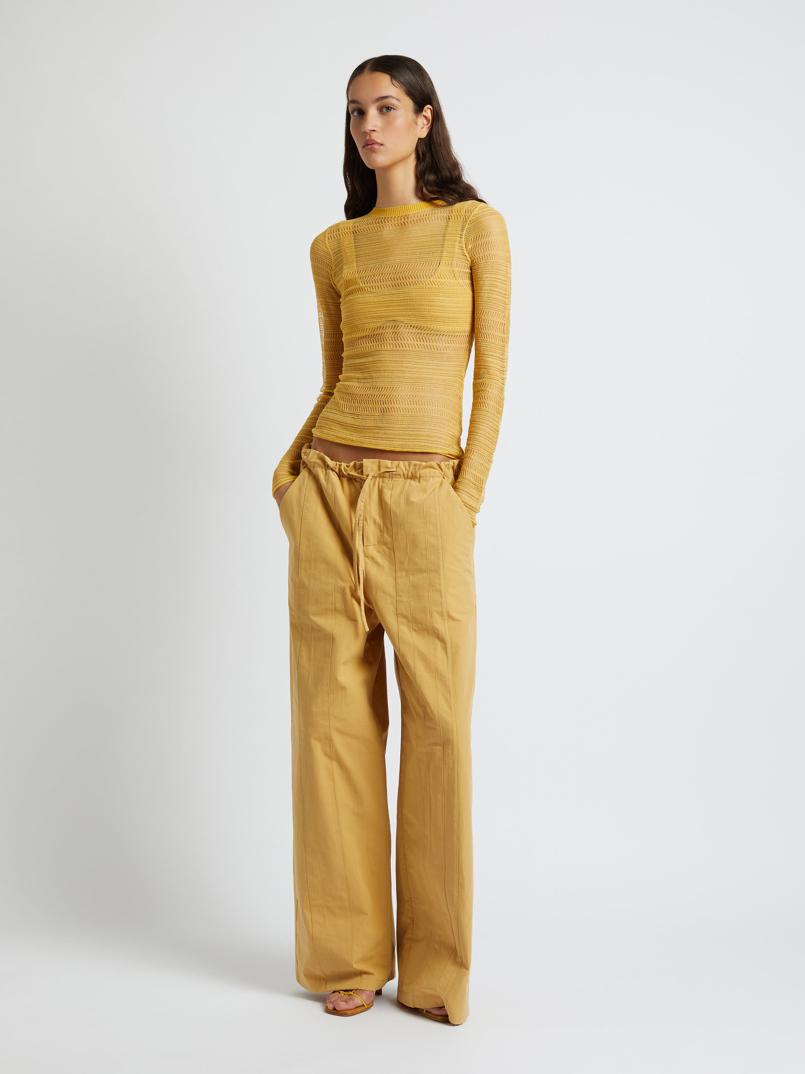 Multi Panelled Cotton Pant